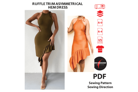 Asymmetrical Hem Dress Sewing Pattern: A Creative and Versatile Project for Fashion Enthusiasts