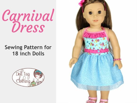 Carnival Dress 18 Doll Sewing Pattern: A Vibrant Addition to Any Doll's Wardrobe