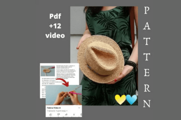 Crochet Cowboy Sun Hat Pattern FedoraHat: A Versatile and Practical Crafting Project
