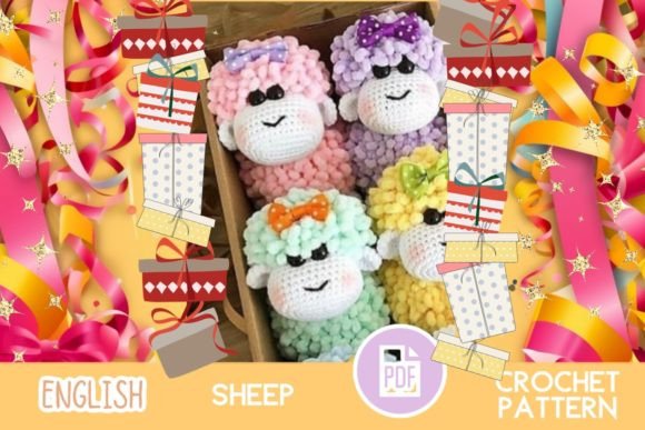 Crochet Sheep Toy Pattern PDF Amigurumi
