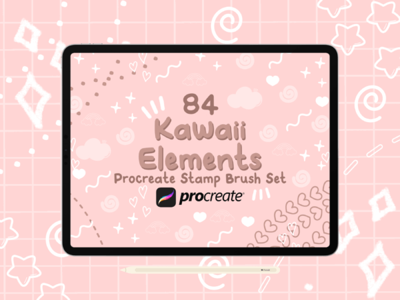 Kawaii Elements Procreate Stamp Brushes: Elevating Digital Art with Strategic Creativity