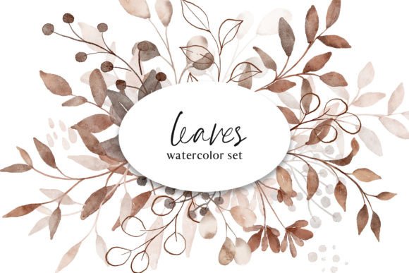 Leaves Watercolor Digital Clipart: A Versatile Tool for Creative Projects