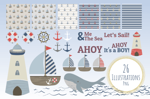 Nautical Unique Clipart for Creative Projects