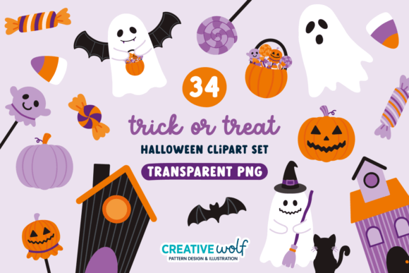 Trick or Treat Purple Halloween Clipart: A Strategic Asset for Creative and Marketing Needs