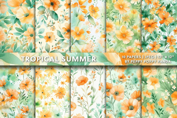 Tropical Summer Background for Creative Projects
