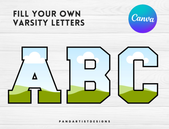 Varsity Letters Canva Frames: A Creative Tool for Custom Designs